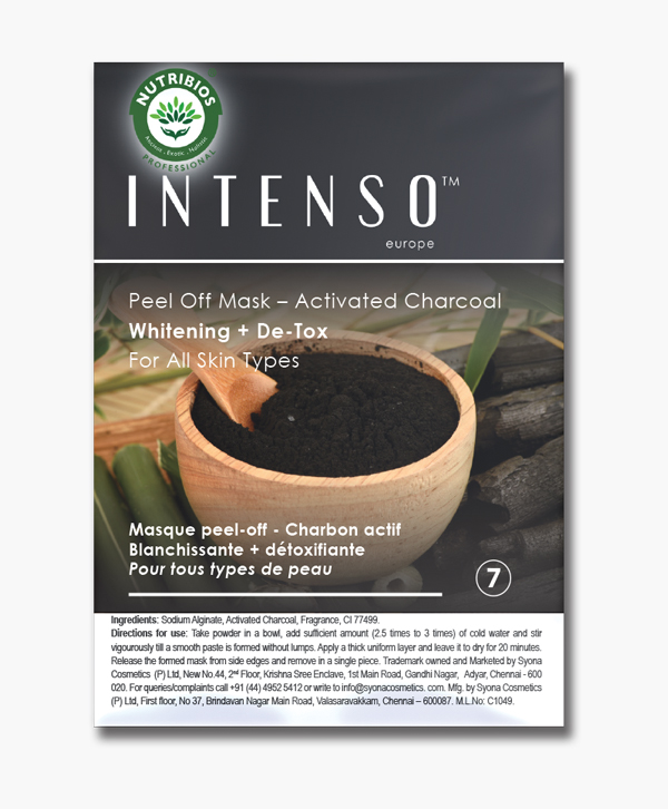 Intenso Peel Off Mask - Activated Charcoal